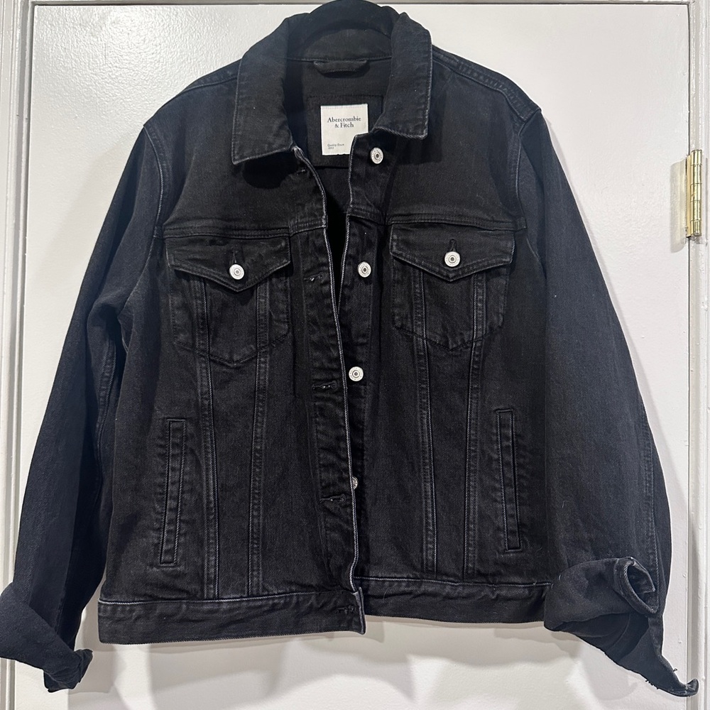 Abercrombie & Fitch Black Denim Jacket